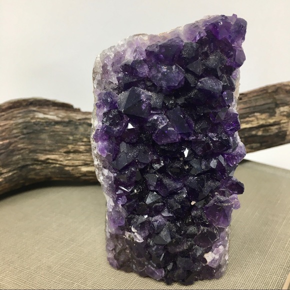 Natural Raw Amethyst Flat Back Rock Chunk Crystal - Picture 7 of 16
